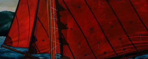 'Dan Spurr's Galway Hooker'
34 x 84 (gifted)
oil on aluminum